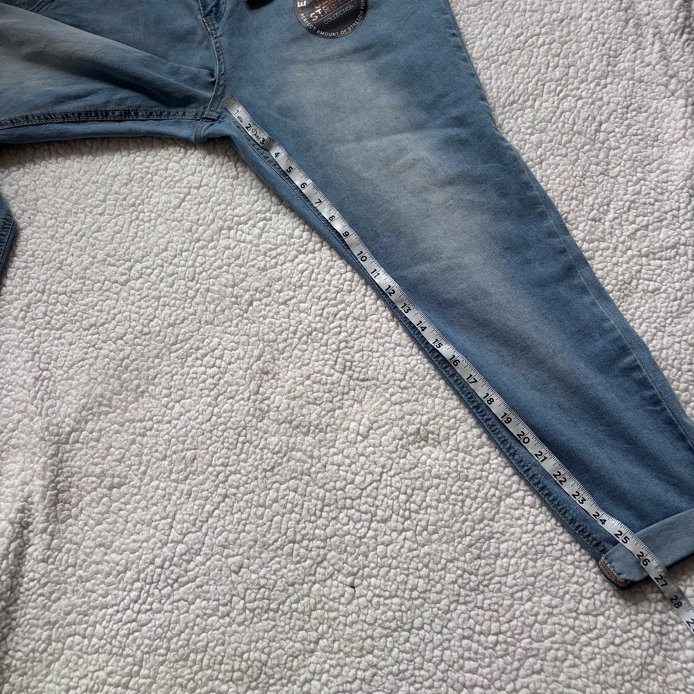 NWT Copper Flash plus size Light Blue Women's Ankle Jeans 20W - Picture 9 of 9